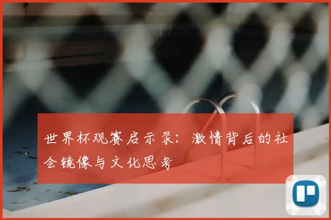 世界杯观赛启示录：激情背后的社会镜像与文化思考