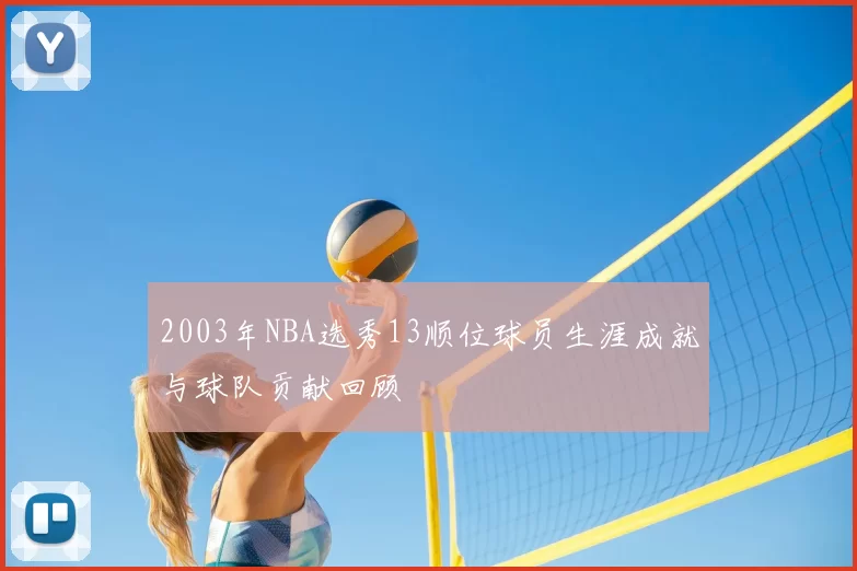 2003年NBA选秀13顺位球员生涯成就与球队贡献回顾