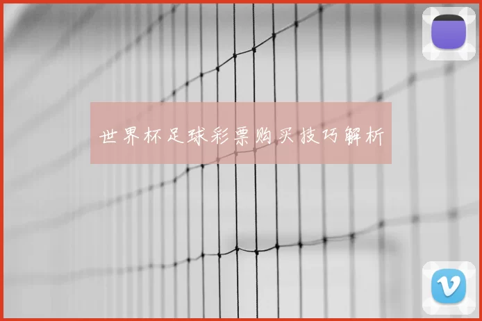 世界杯足球彩票购买技巧解析